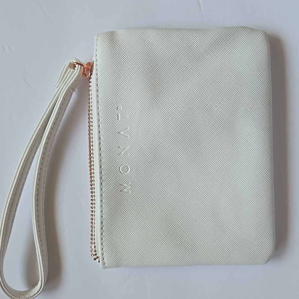 Monat Small Wallet White